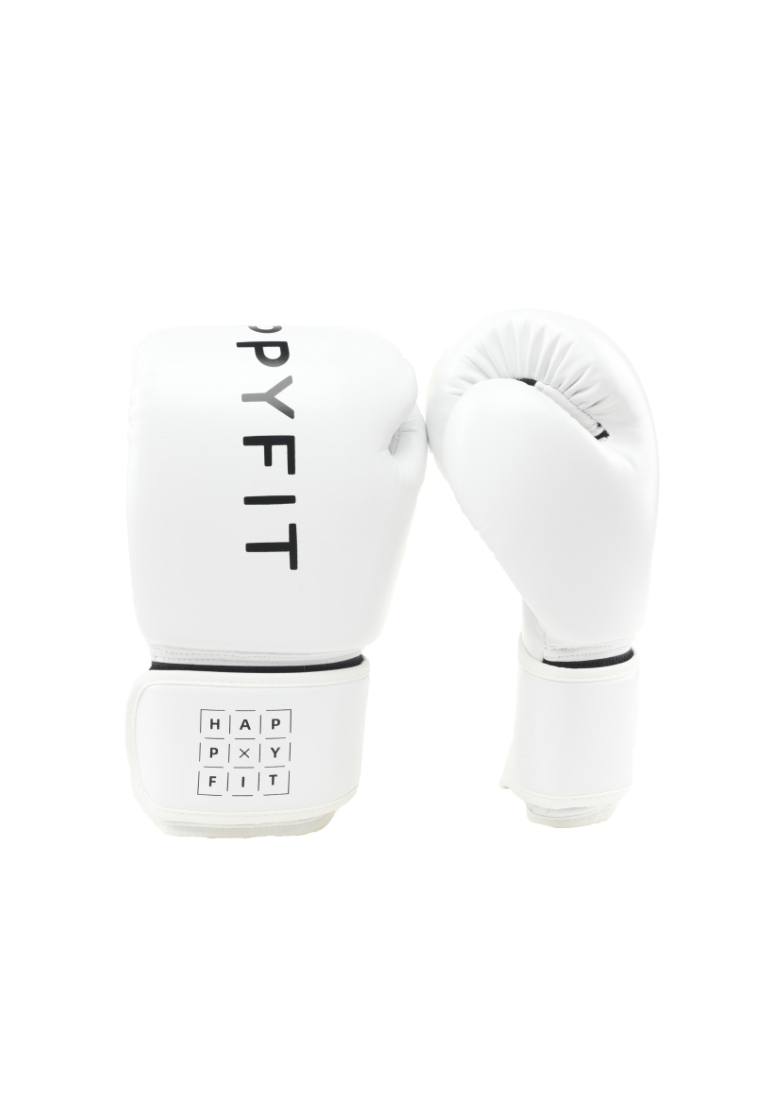 HAPPYFIT Boxing Gloves White