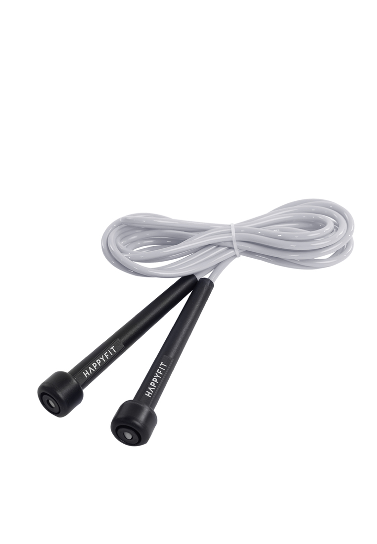 HAPPYFIT JUMP ROPE PVC - GREY