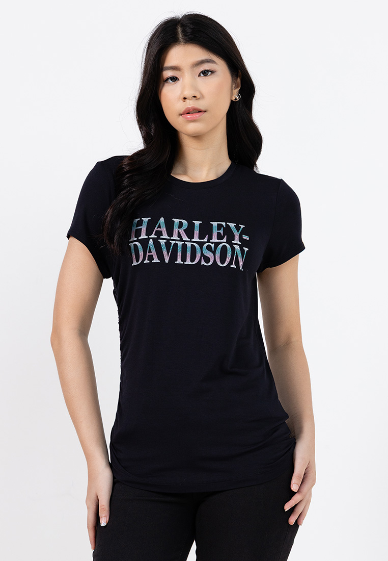 Harley Davidson Harley-Davidson® Ombre Bling Side Ruched Top