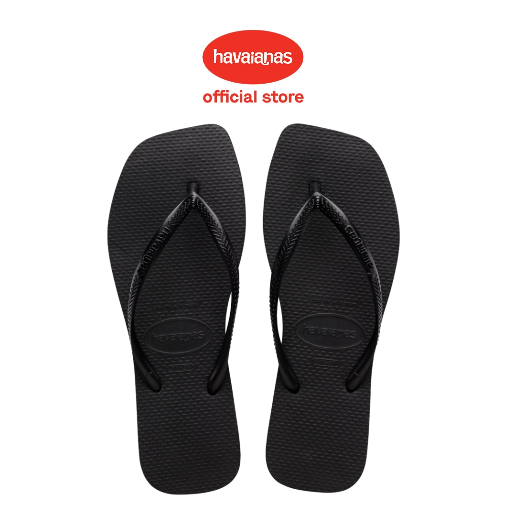 Havaianas Slim Square 0090-Black - Sandal Wanita