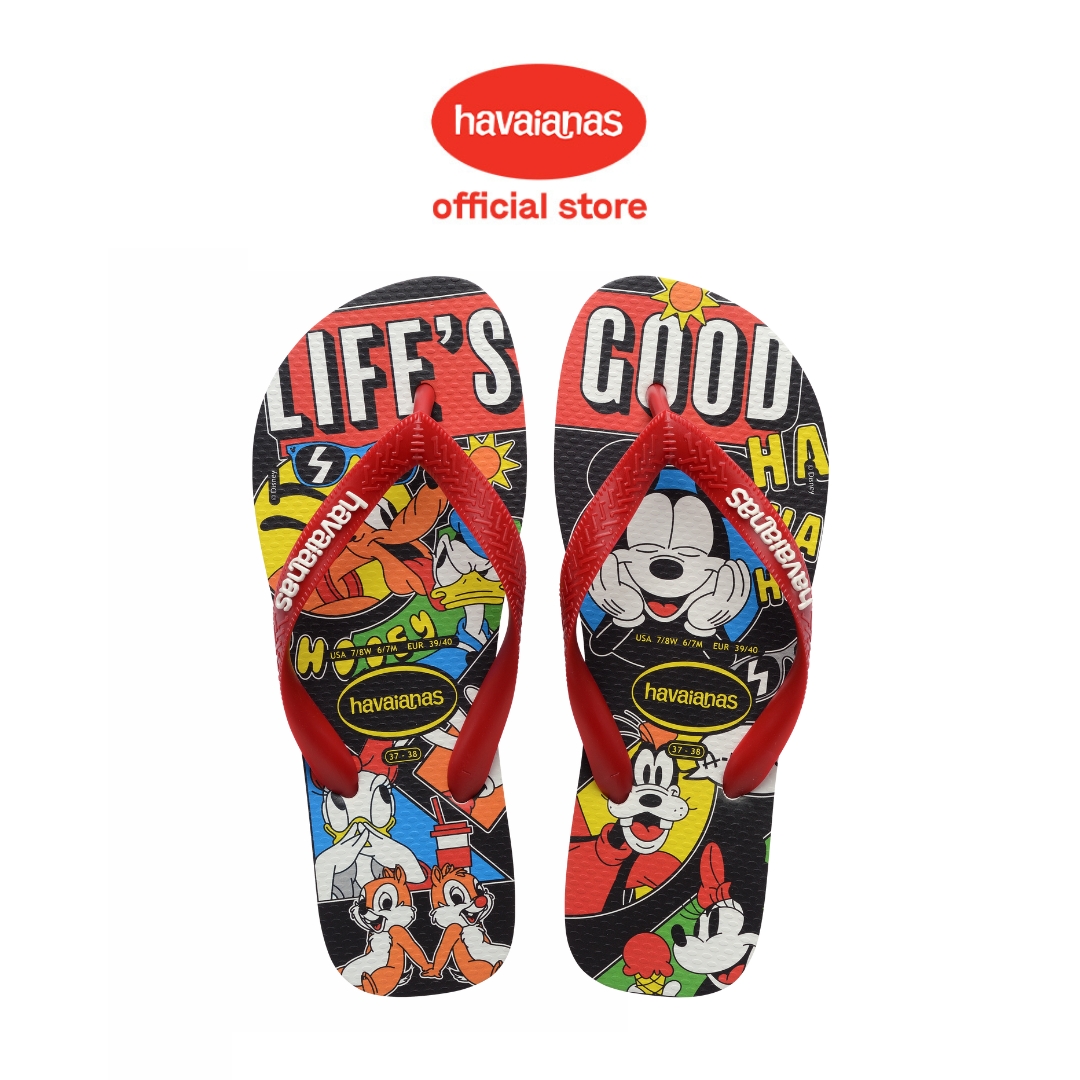 Havaianas 6222 - Top Disney Classics White / Red Apache - Sandal Pria