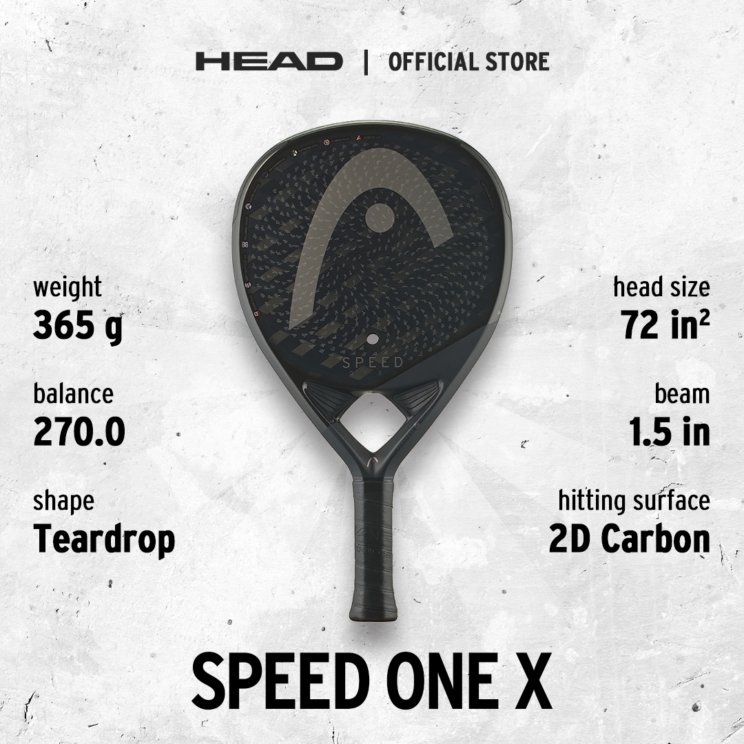 HEAD Padel Racket Speed One X 2025 (365G) 221045 - Raket Padel