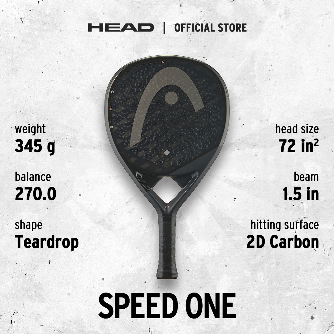 HEAD Padel Racket Speed One 2025 (345G) 221055 - Raket Padel