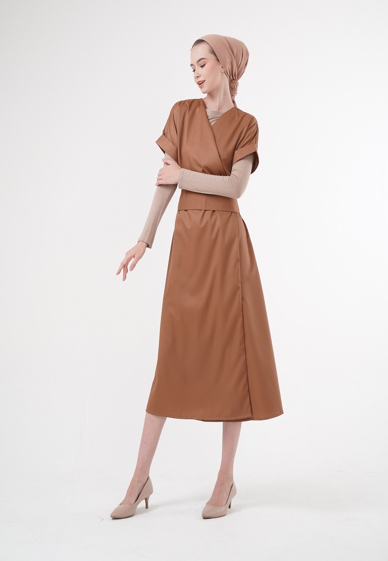 Heaven Sent Talita Midi Dress Brown