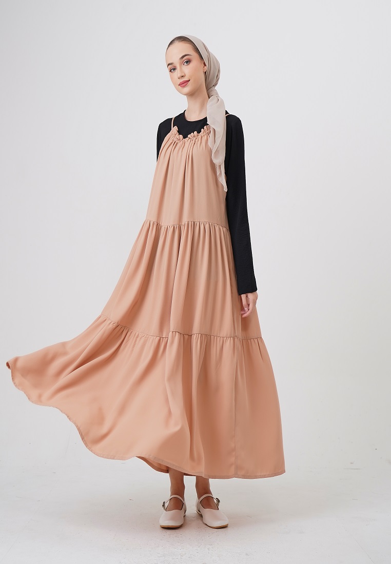 Heaven Sent Falisha Overall Dress Cream