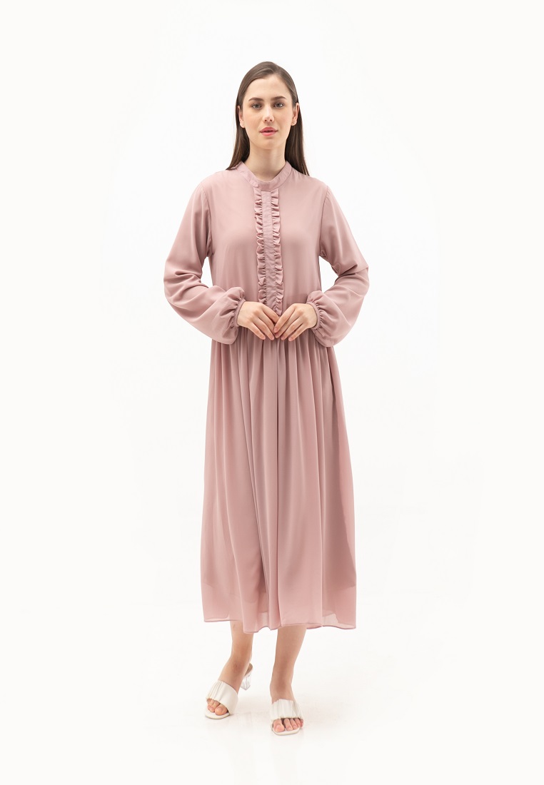 Heaven Sent Anjani Midi Dress Dusty Pink