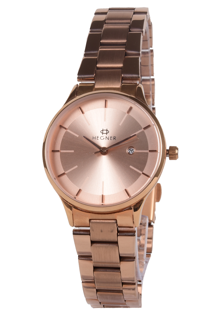 Hegner HW-5069L Jam Tangan Analog Wanita - Rosegold - Stainless Steel