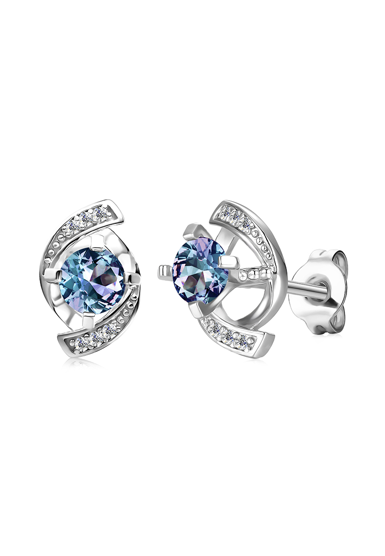 Her Jewellery [Alexandrite Collection] Gacrilla Alexandrite Earring WG - Anting Silver S925 by Her J