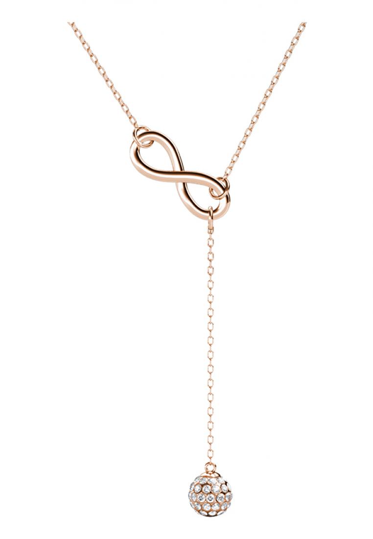 Her Jewellery Infinity Eight Drop Pendant RG - Kalung Crystal Swarovski by Her Jewellery