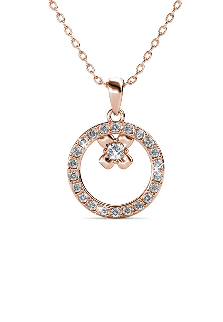 Her Jewellery Eliza Pendant Rose Gold - Kalung Crystal by Her Jewellery