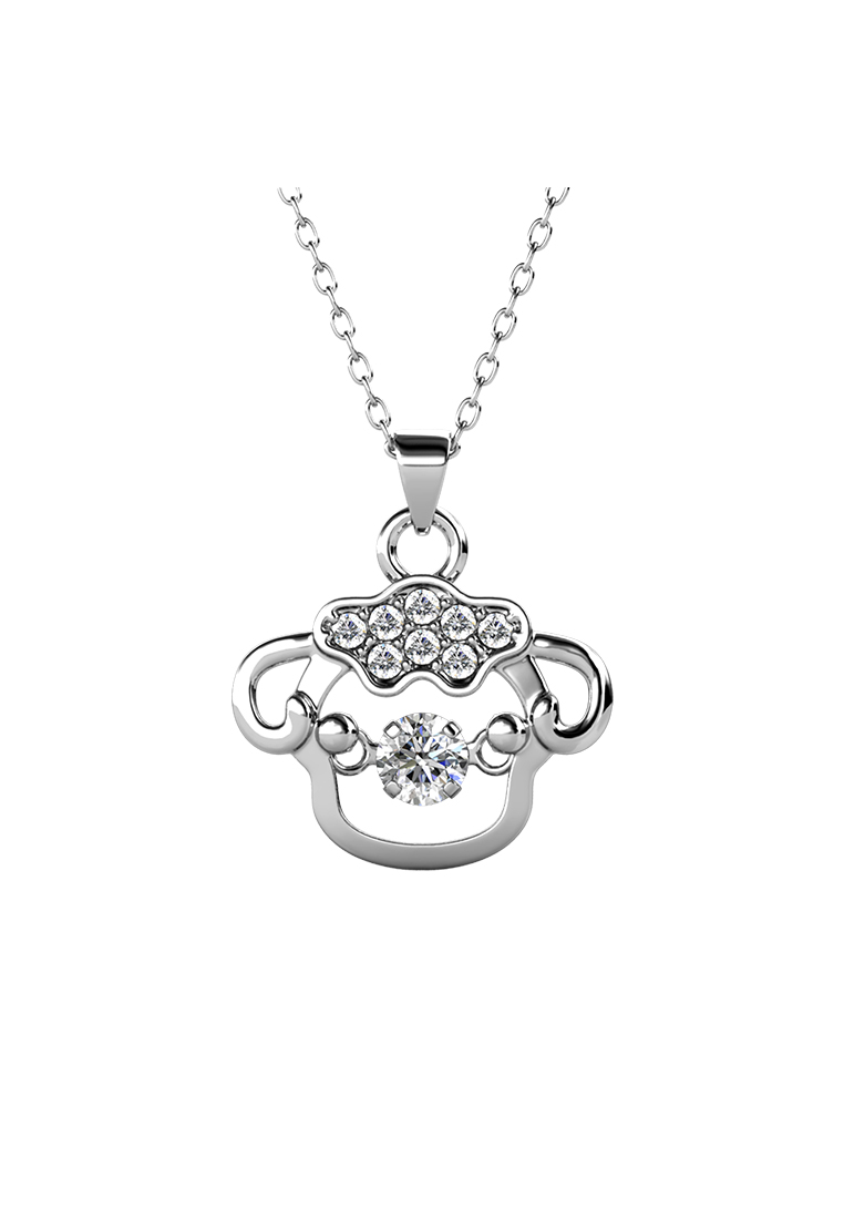 Her Jewellery Dancing Shio Pendant Goat ( Kambing )- Kalung Crystal Swarovski by Her Jewellery