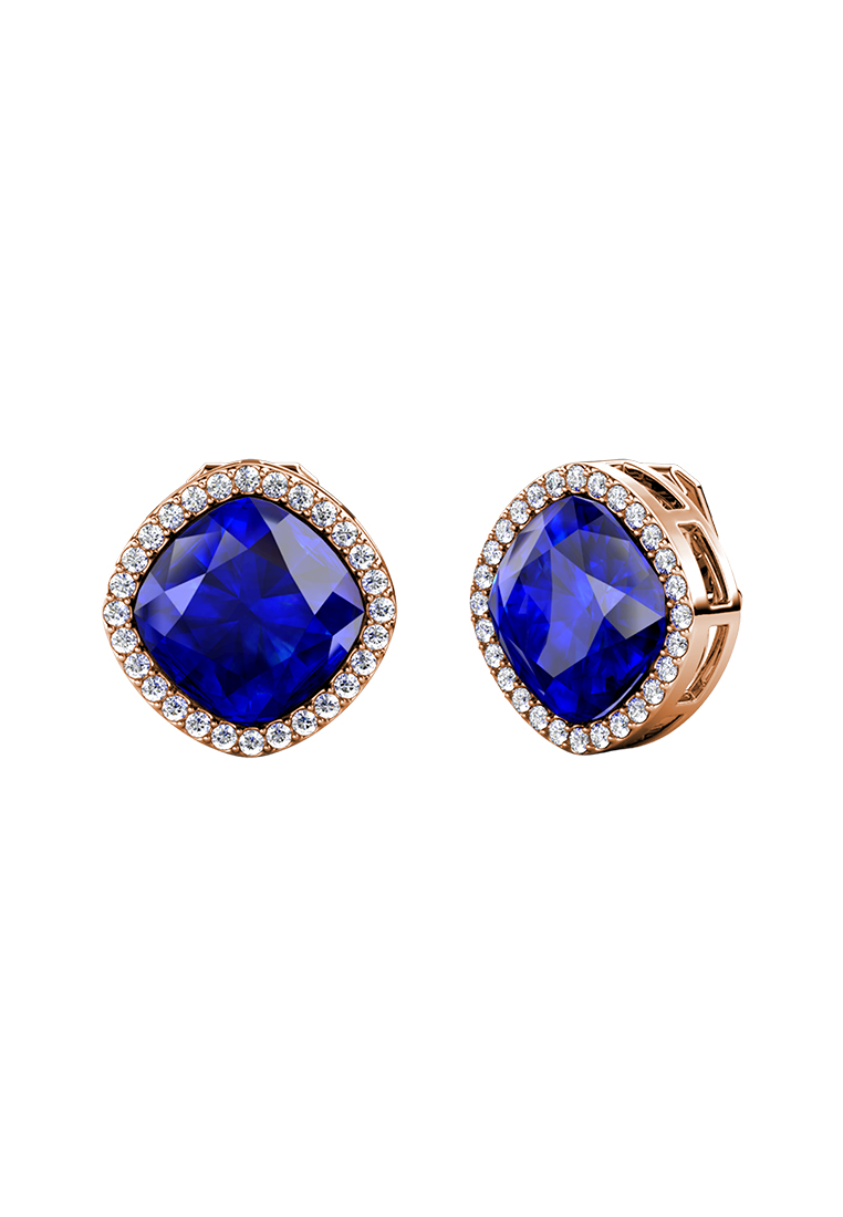 Her Jewellery Winter Night Earring RG Blue - Anting Jepit Crystal Luvea Premium Collection by Her Je