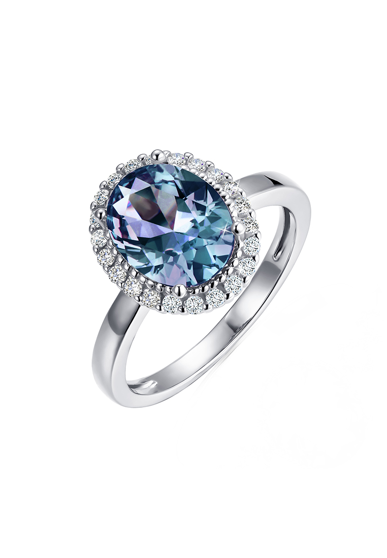Her Jewellery [Alexandrite Collection] Solnechnyy Svet Alexandrite Silver Ring - Cincin Alexandrite 