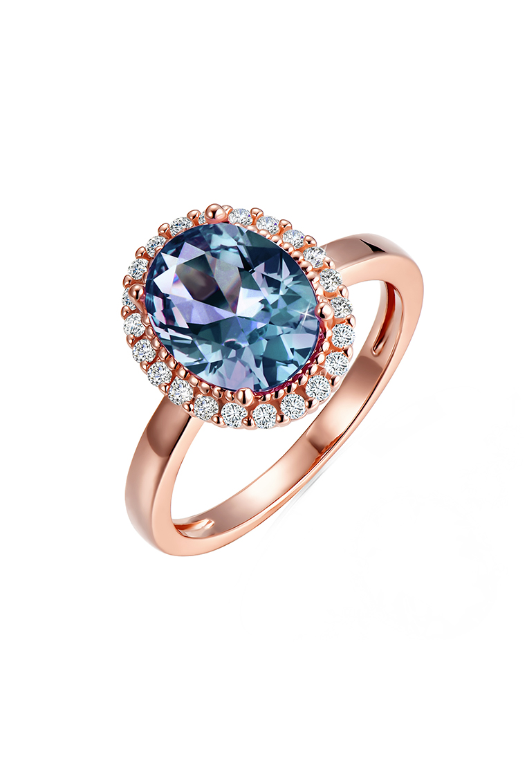 Her Jewellery [Alexandrite Colletion] Solnechnyy Svet Alexandrite Silver Ring RG - Cincin Alexandrit