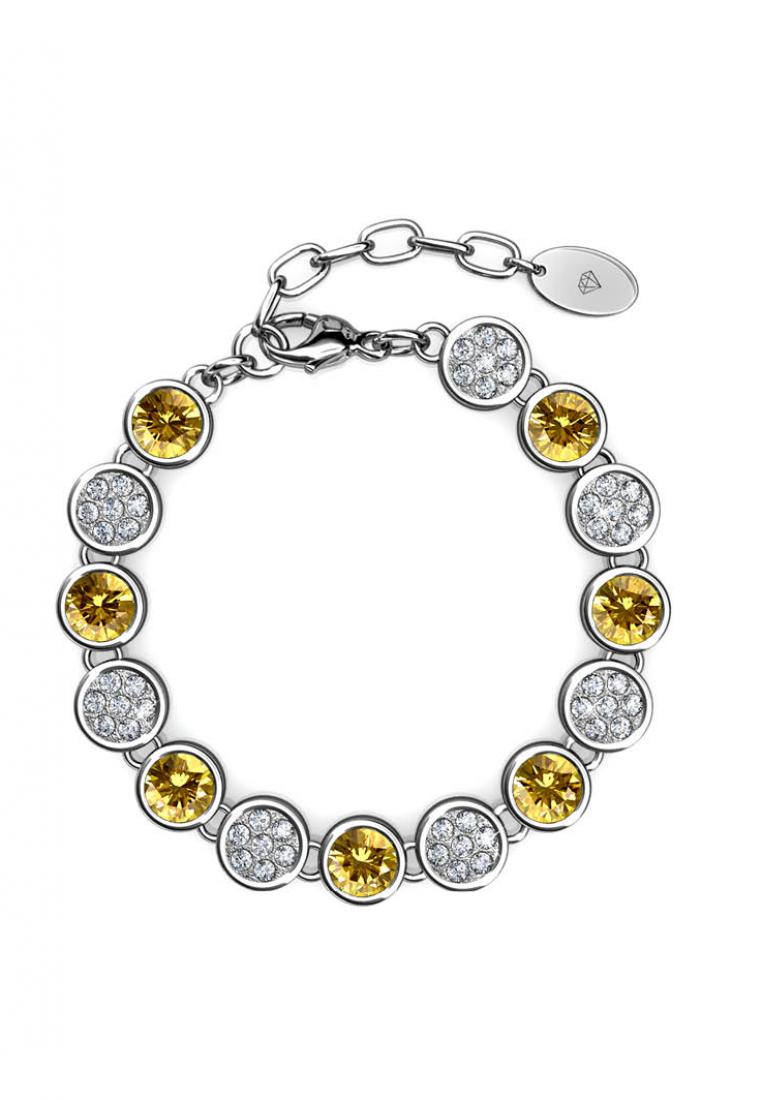 Her Jewellery Myriad Birth Stone Bracelet November Citrine - Gelang Crystal Swarovski by Her Jewelle