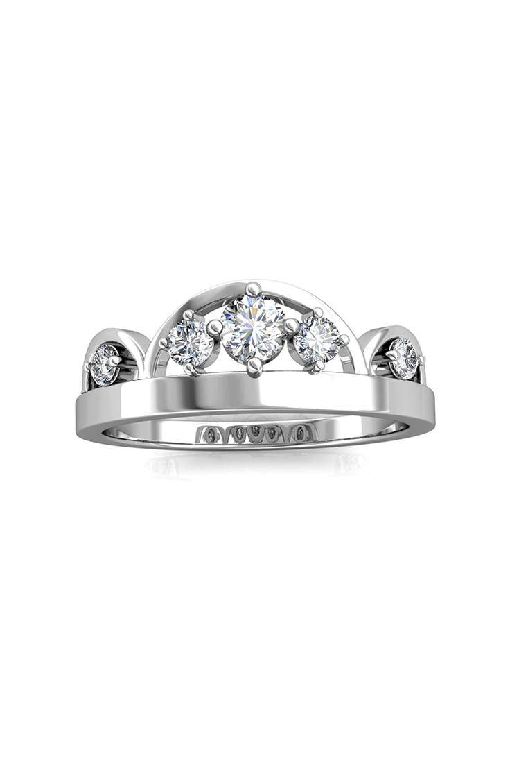 Her Jewellery Cara Ring WG - Cincin Crystal Swarovski by Her Jewellery
