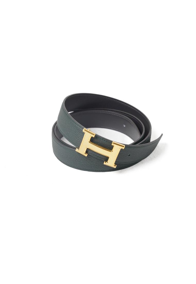 Hermès Ikat Pinggang HERMES GHW 42MM VERT OLIVE REVERSIBLE BELT 100% ORIGINAL