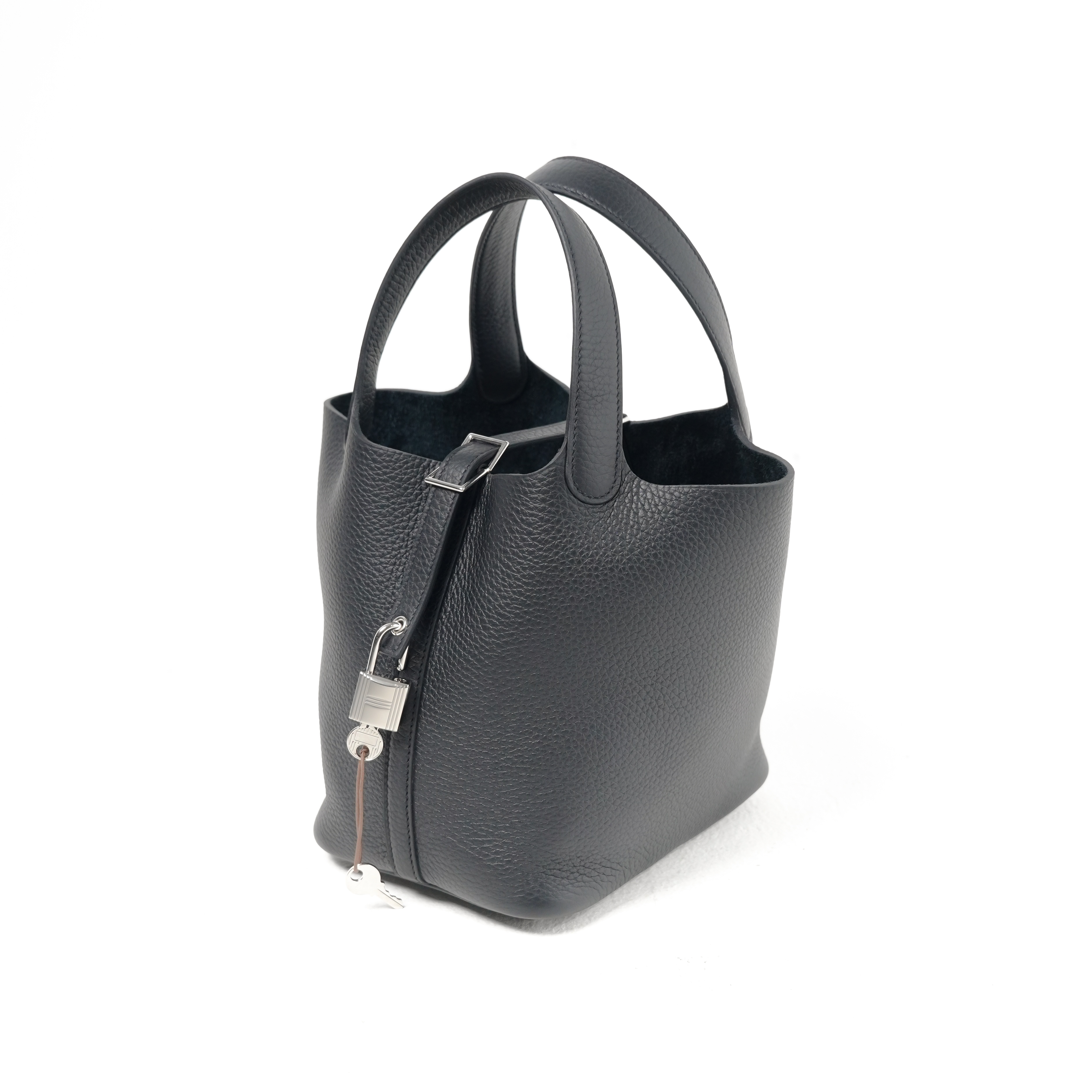 Hermès Tas HERMES PICOTIN 18 BLACK PHW BAG 100% ORIGINAL