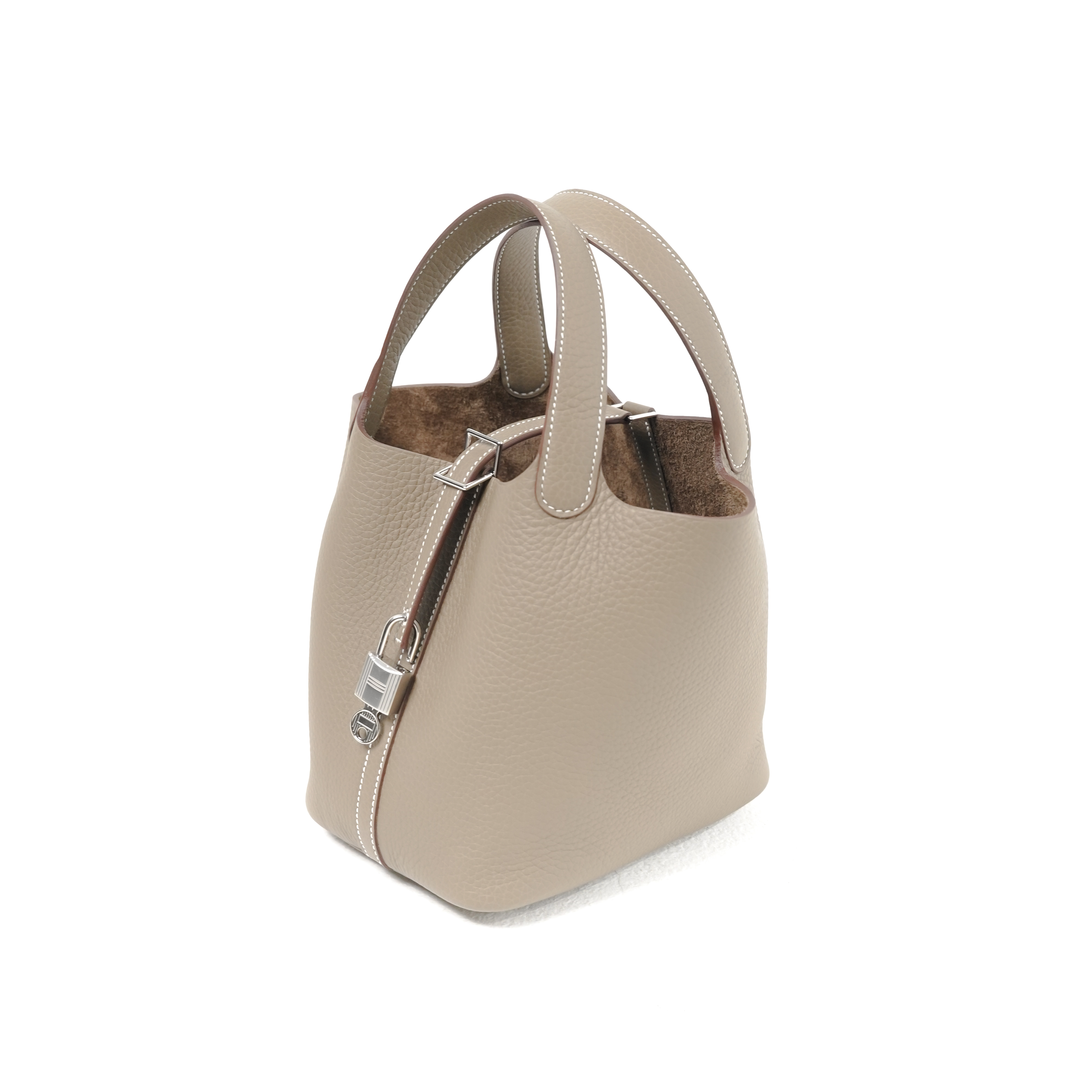 Hermès Tas HERMES PICOTIN 18 ETOUPE PHW BAG 100% ORIGINAL