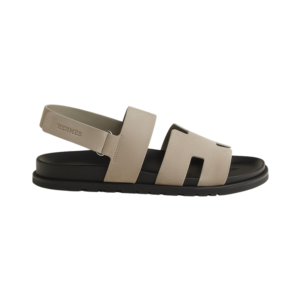 Hermès Genius Sandal Suede Beige Esquisse Men