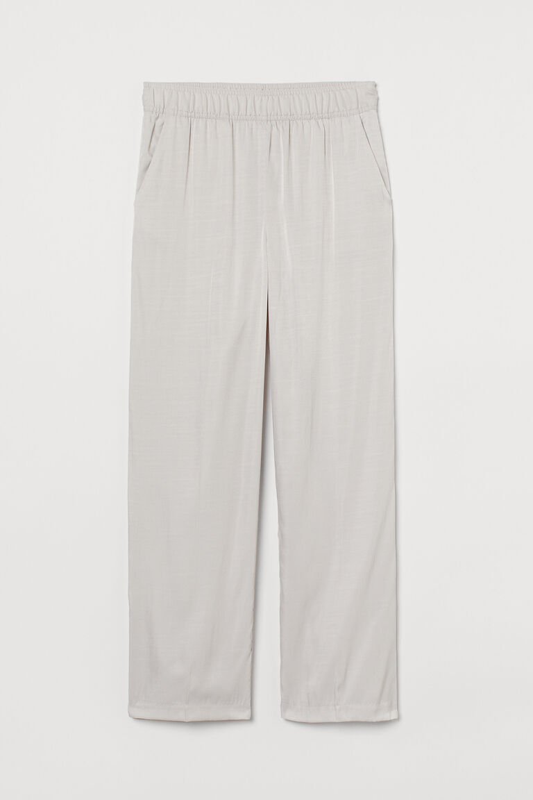 High-waisted trousers