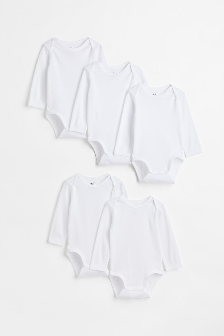 H&M LS body solid 5PACK