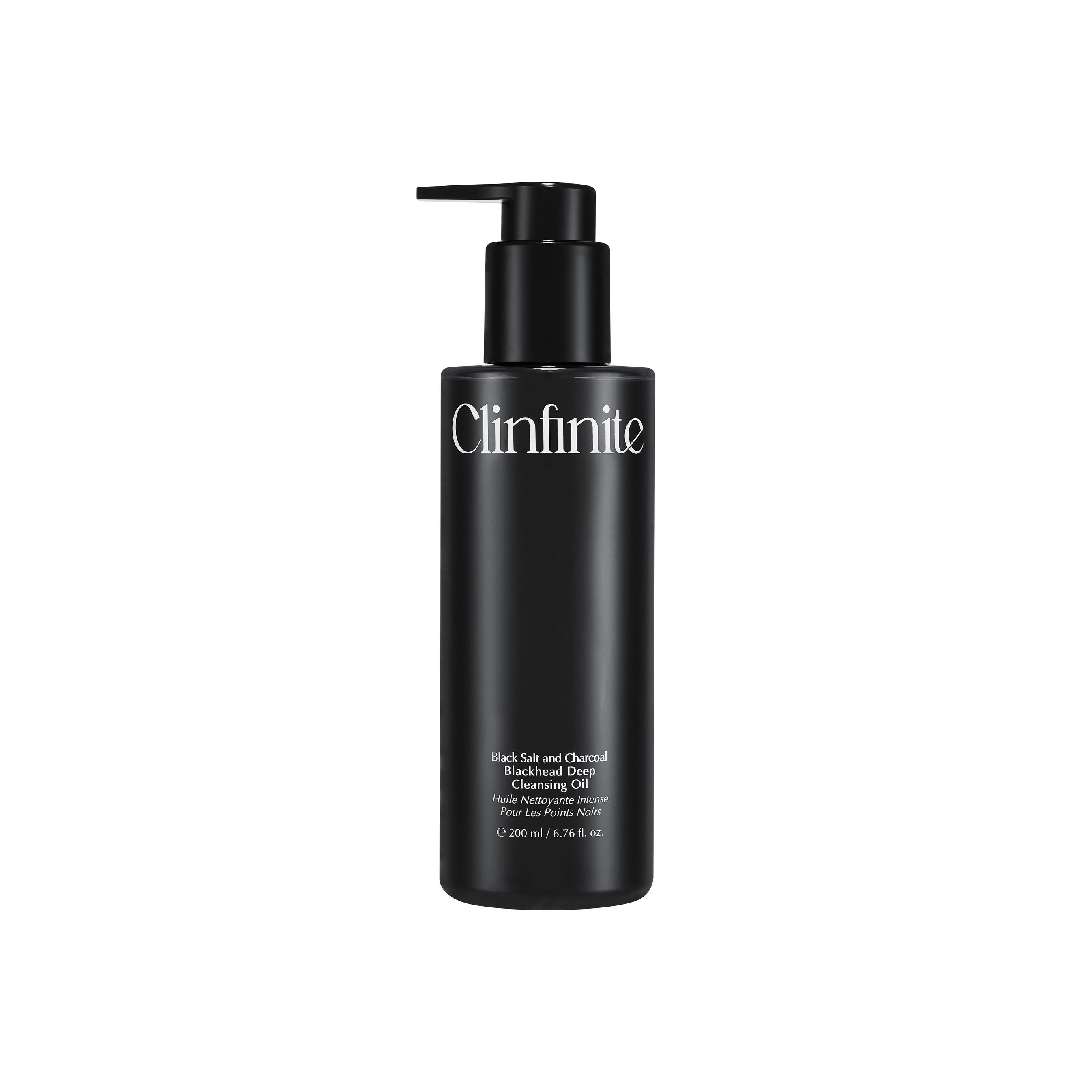 Holika Holika CLINFINITE Black Salt and Charcoal Blackhead Deep Cleansing Oil | Minyak Arang Hitam