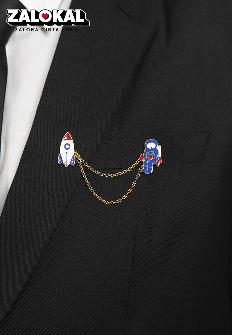 House of Cuff Houseofcuff lapel pin brooch bros untuk jas RANTAI GOLD DD
