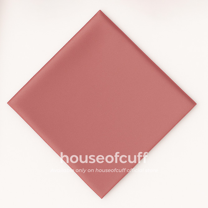 House of Cuff Houseofcuff Pocket Square Sapu Tangan Jas Pria Bahan Satin Coral