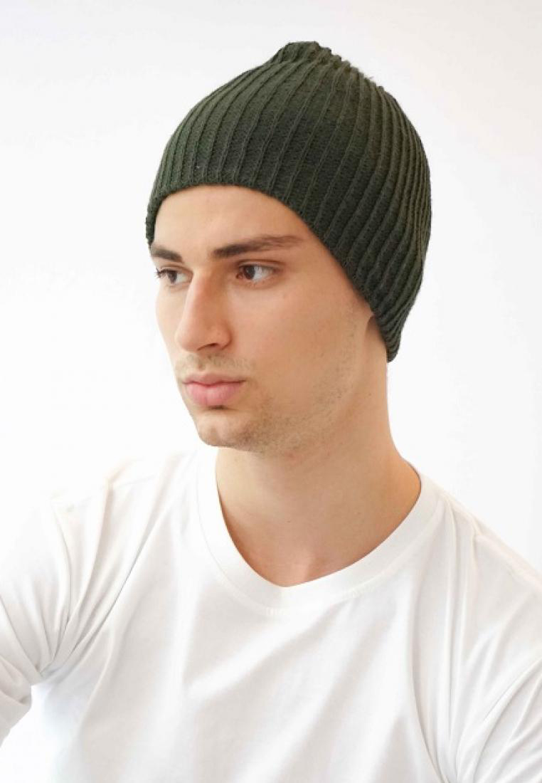 House of Cuff Houseofcuff Topi Kupluk Rajut Beanie Hat Polos Topi Gunung Hijau Army