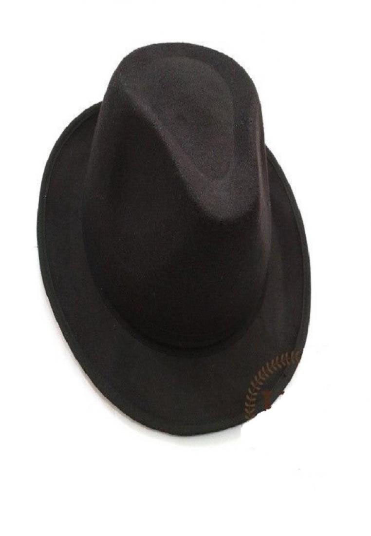 House of Cuff Topi Fedora Hat Fedora Hat Laken Hitam