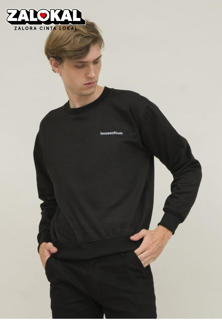 House of Cuff sweater hitam crewneck basic scorpion unisex houseofcuff