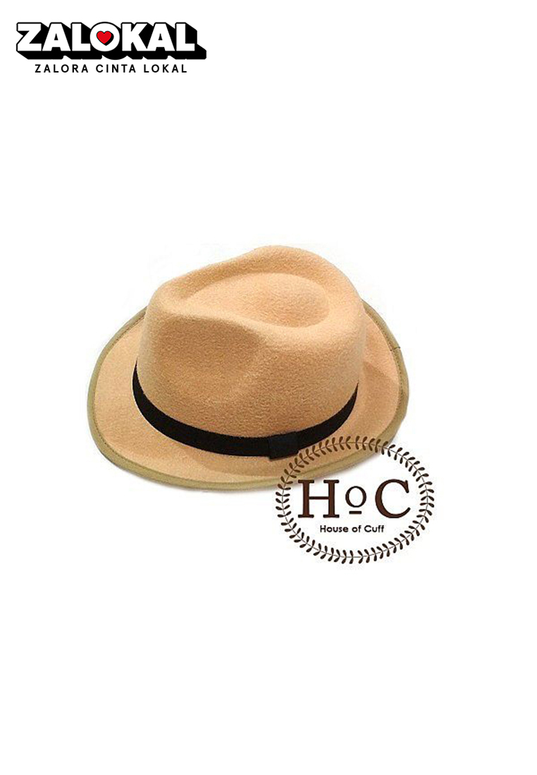 House of Cuff Topi Fedora Hat Laken Krem