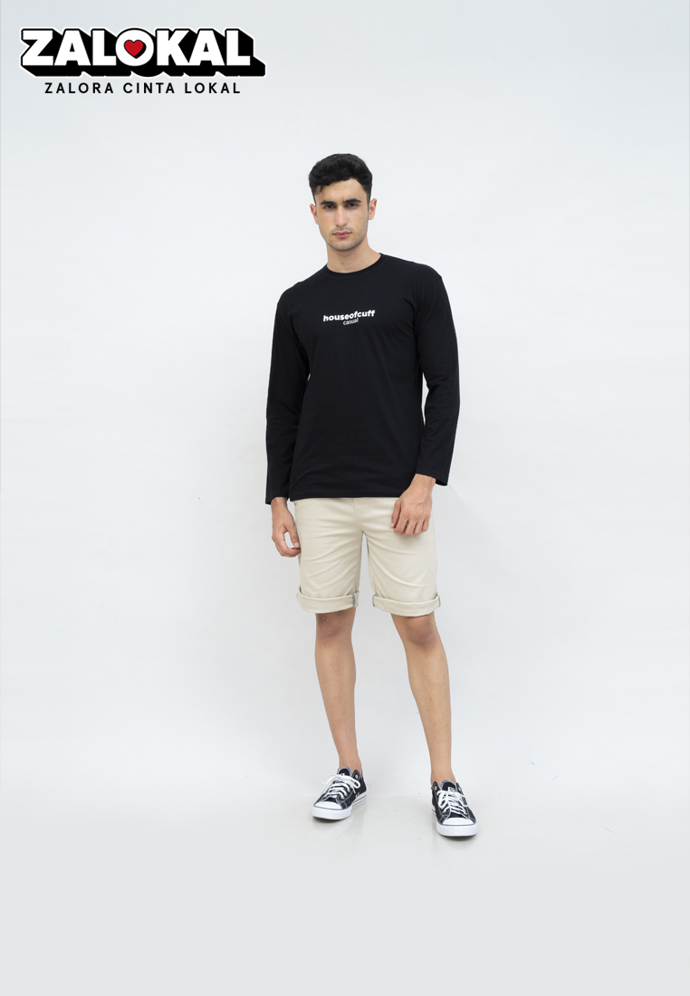 House of Cuff Kaos cotton combed lengan panjang pria unisex houseofcuff Born Tiger