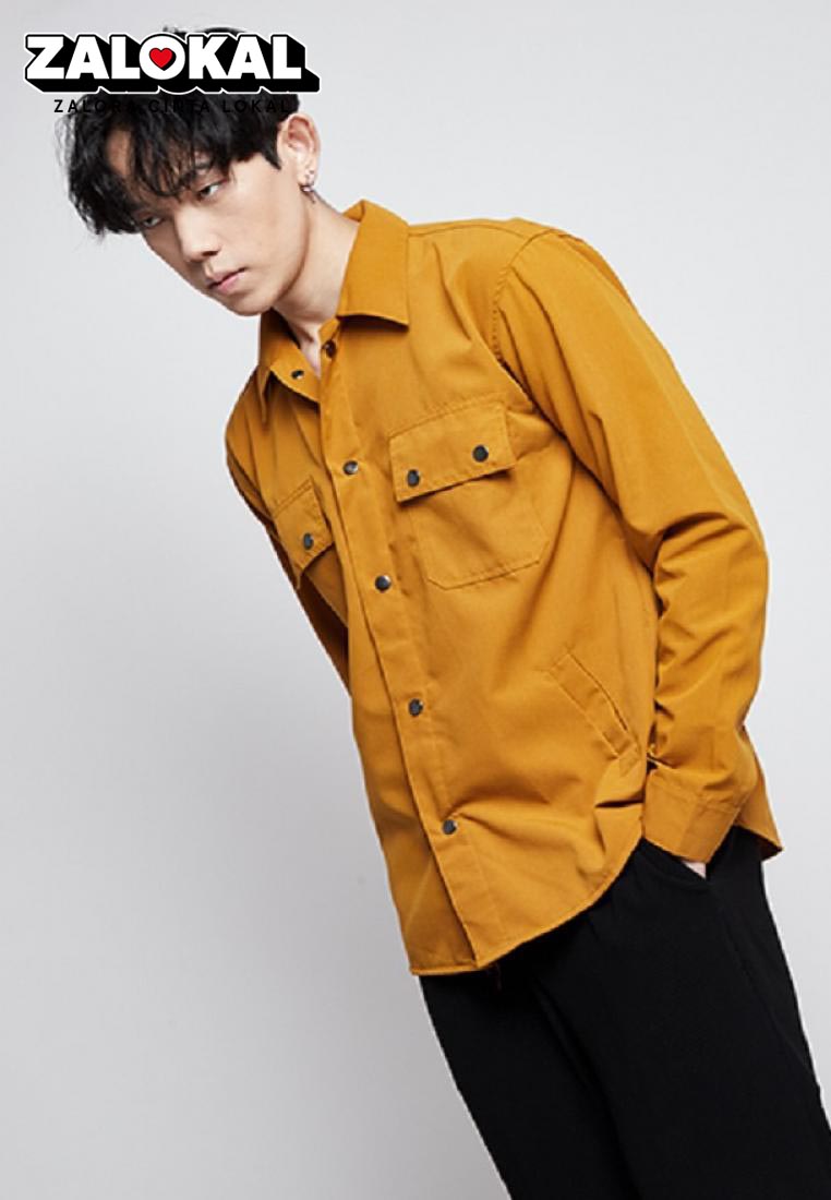 House of Cuff Jaket parka outer jaket pria semi parka warna Mustard