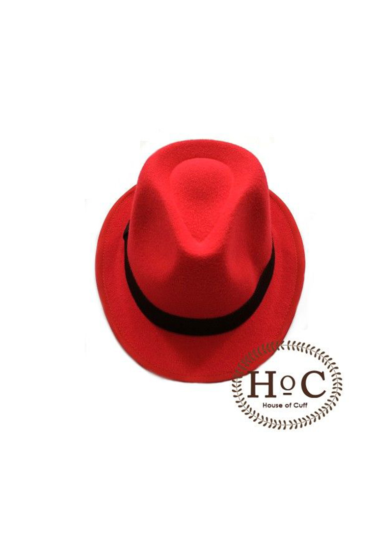 House of Cuff Topi Fedora Hat Laken Hitam
