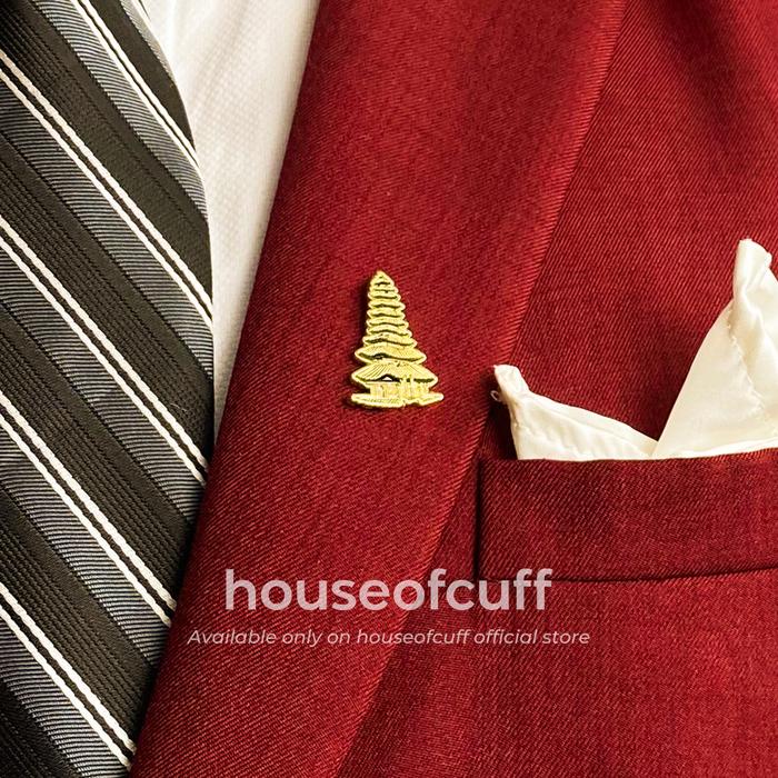 House of Cuff Houseofcuff pin bros untuk jas motif khas indonesia Pura Bali