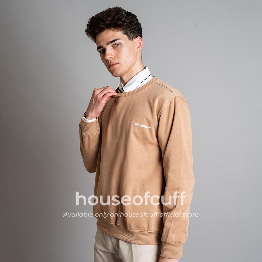 House of Cuff Houseofcuff sweater crewneck basic outer latte