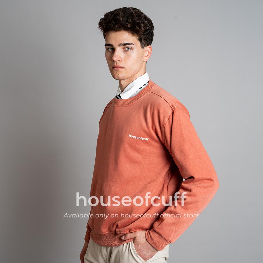 House of Cuff Houseofcuff sweater crewneck basic outer salmon