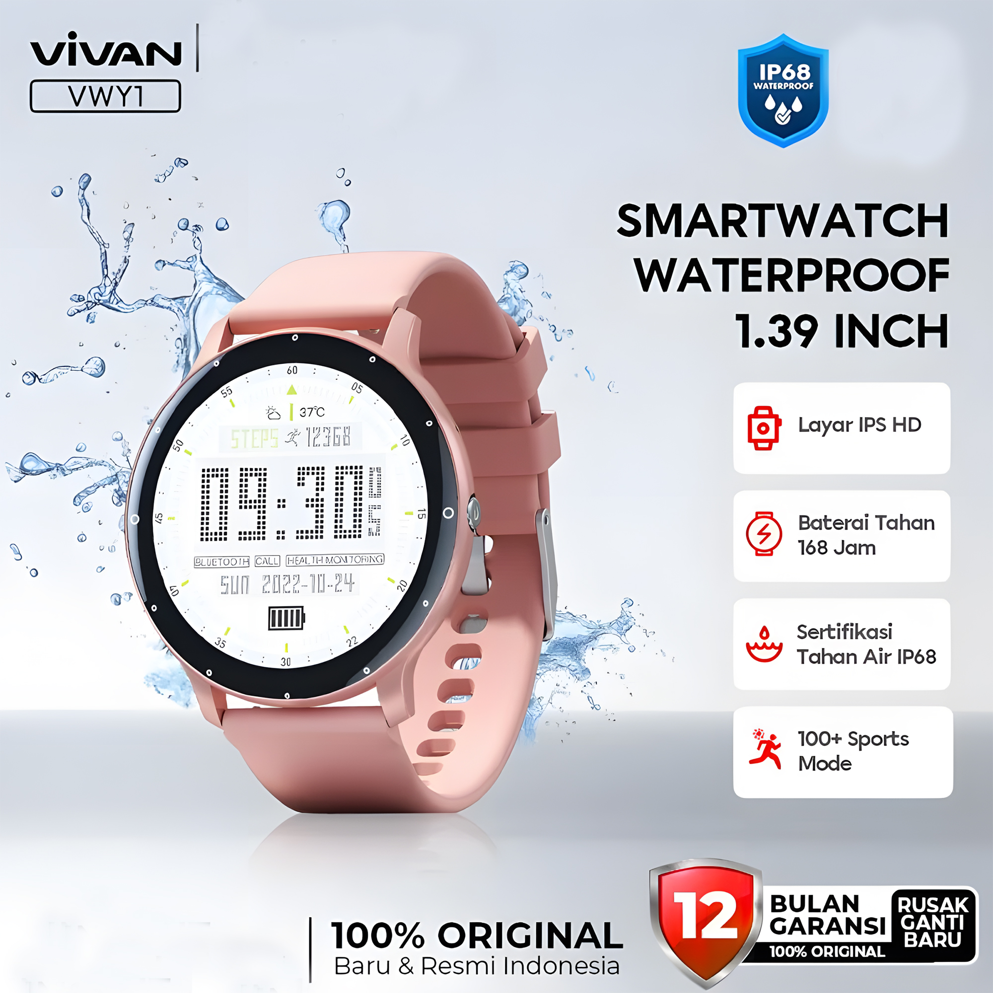 Huawei Watch VIVAN Smart Watch 1.39 Inch VWY1 Waterproof IP68 100+ Sports Mode Professional Health M