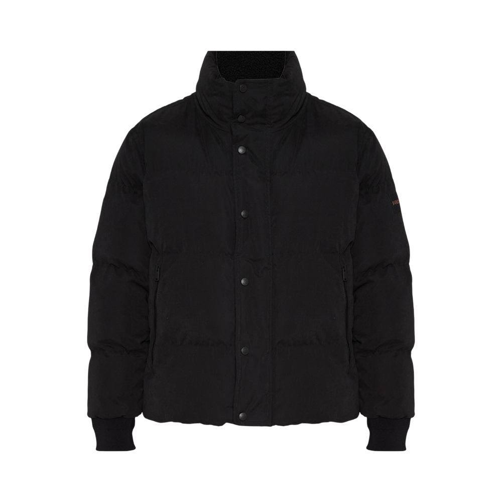 Hugo Boss Ocamp Quilted Jacket Double Closure with Zipper Black