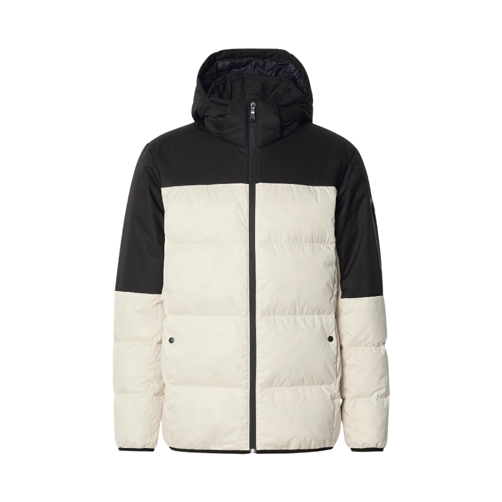 Hugo Boss OW_Block-X Water-Repellent Jacket with Down Filling and Detachable Hood Open White