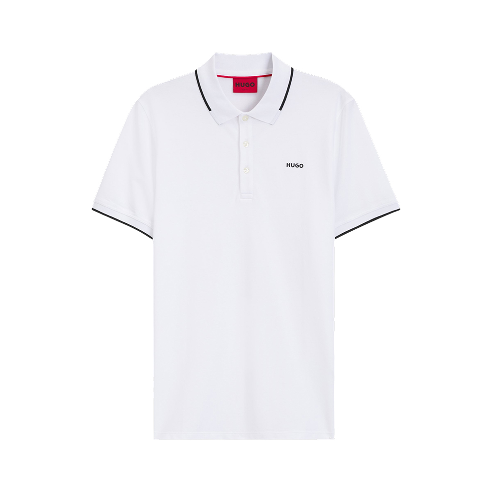 Hugo Boss Dinoso222 Polo Shirt White Black