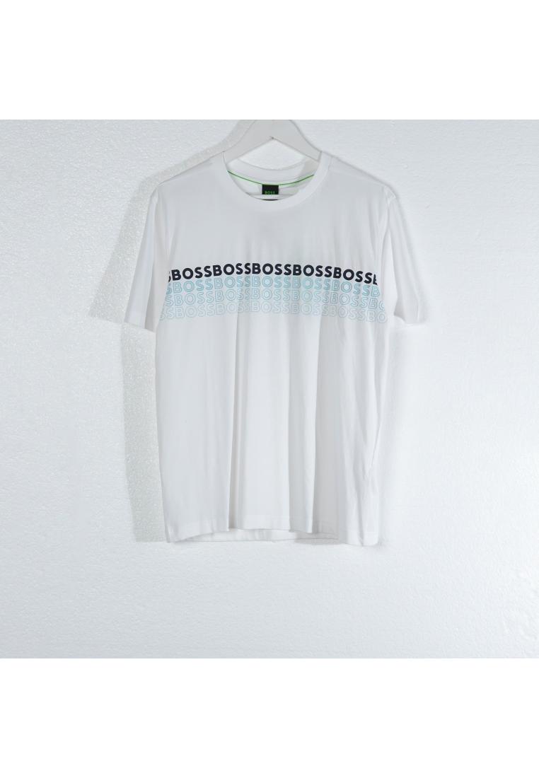 Hugo Boss Kaos HUGO BOSS MULTI TEXT LOGO 4 ROW BLACK BLUE WHITE 100% ORIGINAL