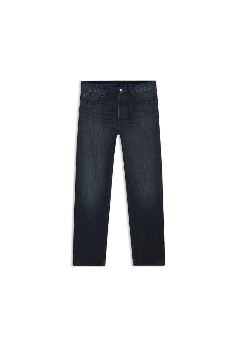 Hugo Boss Jonah Regular Fit Jeans in Stonewashed Denim Dark Blue