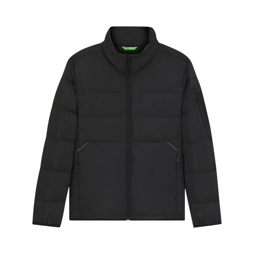 Hugo Boss OW_Urbanex Puffer Water-Repellent Down Jacket with Sleeve Pocket Black