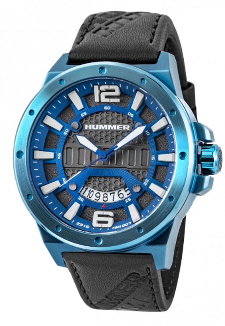 HUMMER HM1007-1845 BLUE STEEL BLACK LEATHER