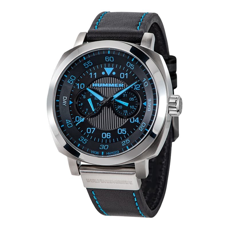 Hummer HM1003-1344M Kulit Hitam Silver Cowok