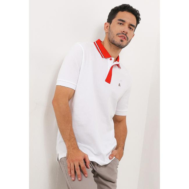 Hush Puppies Jelt Contrast Collar Polo