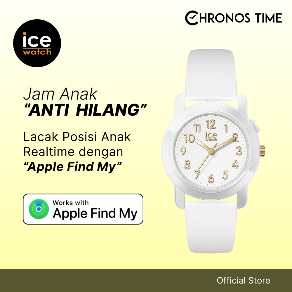 Ice Watch Jam Tangan Anak ICE Find - Jam Tangan Analog Anak Dengan Apple Find My Network, Water Resi